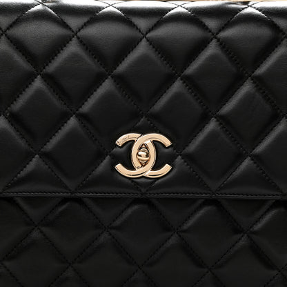 Chanel Lambskin Quilted Large Trendy CC Dual Handle Flap Bag Black 11 of 11