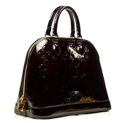 Louis Vuitton Vernis Alma MM Amarante 3 of 8