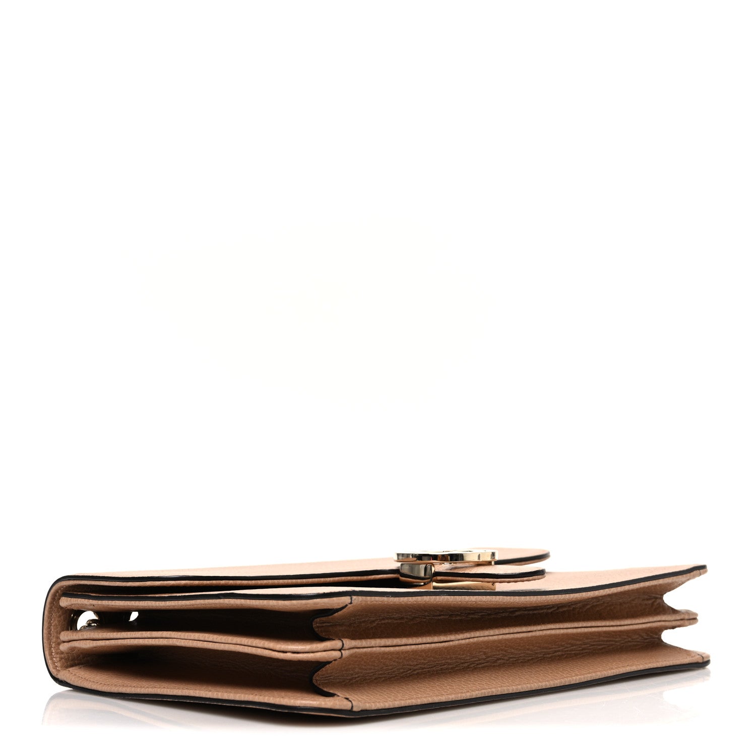 Gucci Dollar Calfskin Interlocking G Shoulder Bag Camelia 4 of 10
