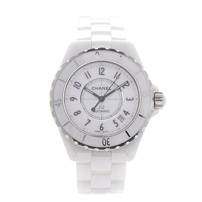 Chanel Stainless Steel Ceramic 38mm J12 Automatic Watch White 1 of 9
