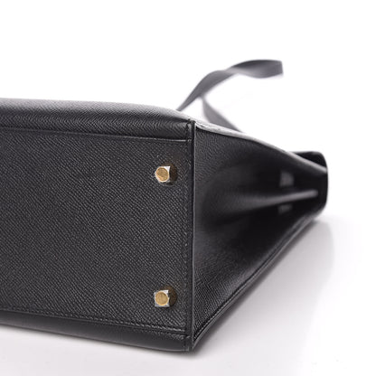 Hermes Epsom Kelly Sellier 32 Black 7 of 10