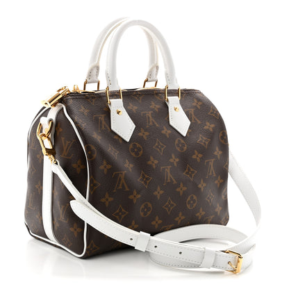 Louis Vuitton Monogram LV Match Speedy Bandouliere 25 White 3 of 10