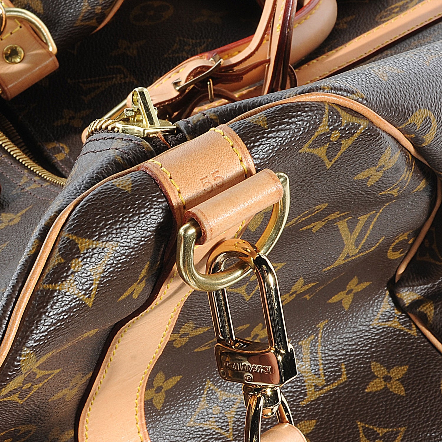 Louis Vuitton Monogram Keepall Bandouliere 55 4 of 9