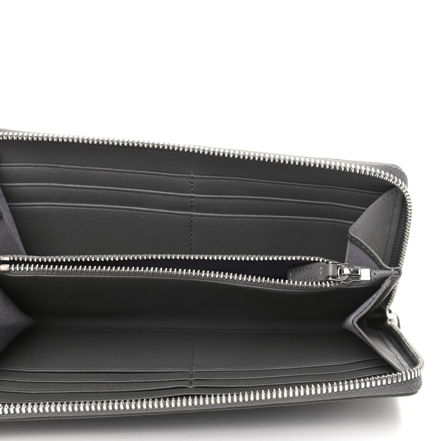 Calfskin Ottomar Monogram Klara Zip Wallet Grey