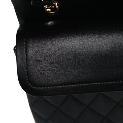 Chanel Lambskin Quilted Medium Double Flap Black 6 of 6