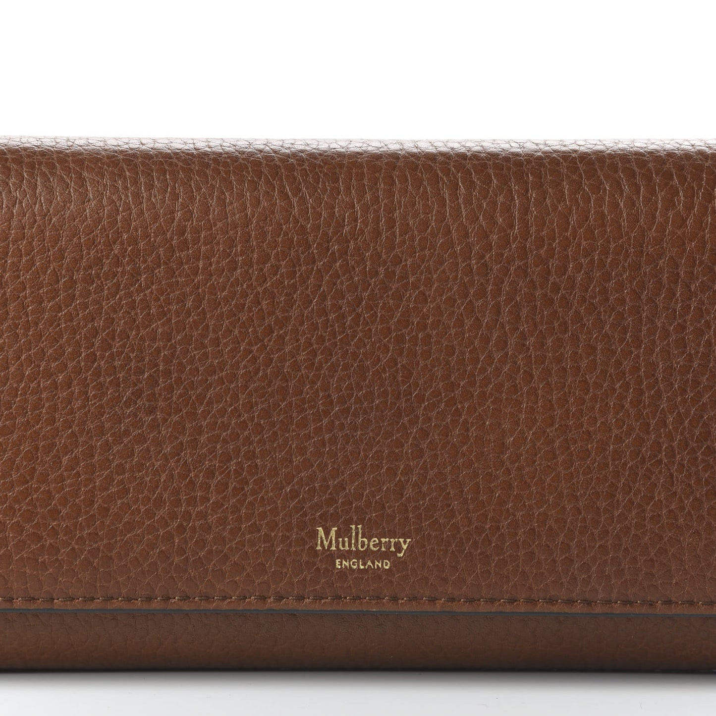 Grain Vegetable Tanned Calfskin Continental Wallet Oak
