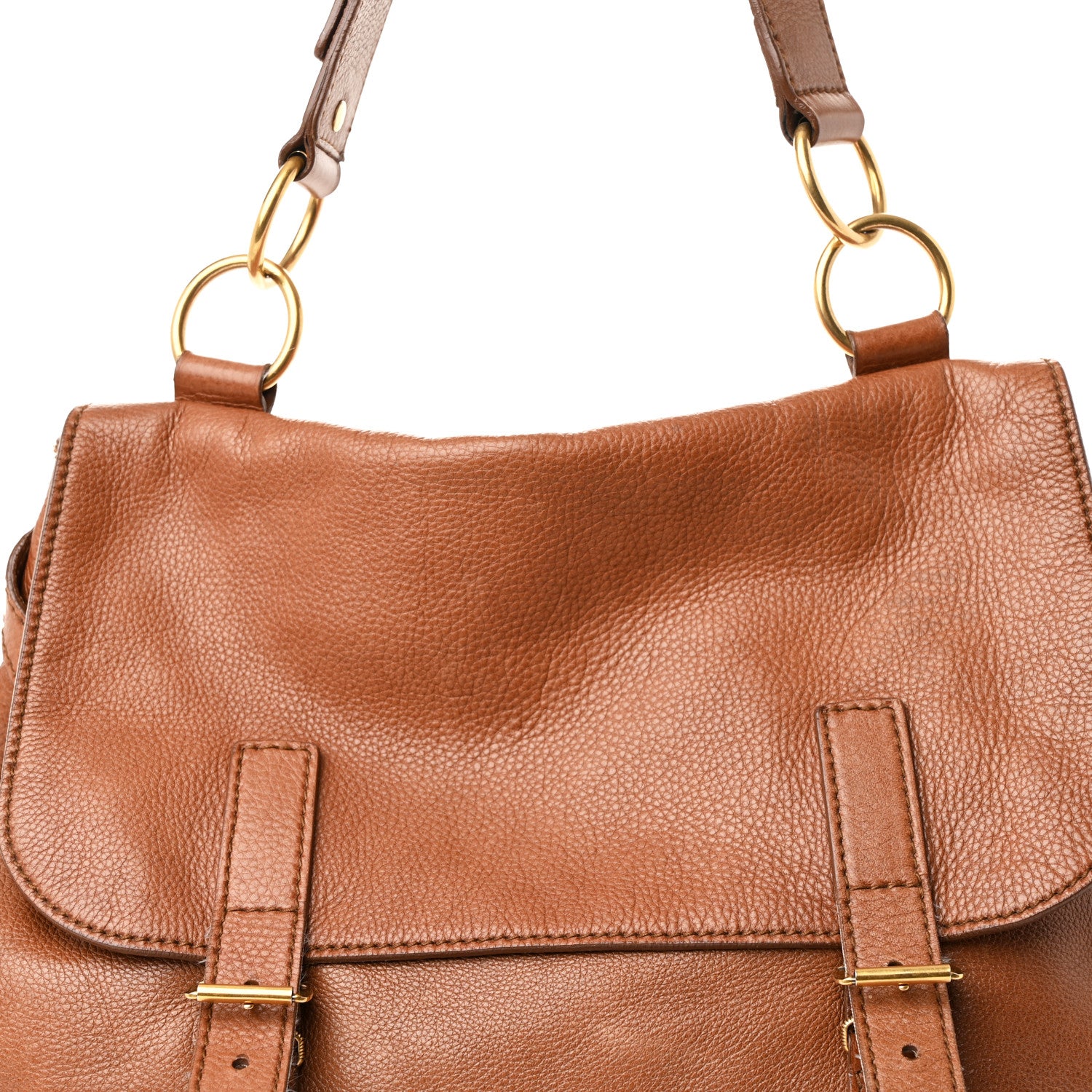 Saint Laurent Calfskin Montmarte Bag Brown 8 of 12