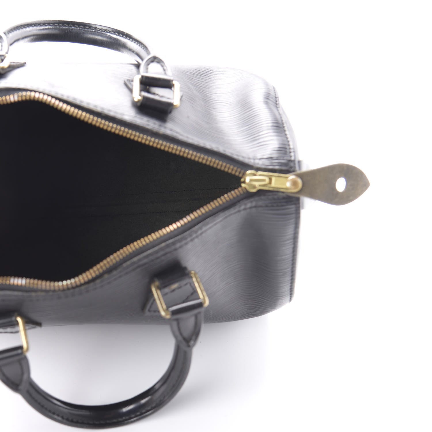 Louis Vuitton Epi Speedy 25 Black 5 of 10