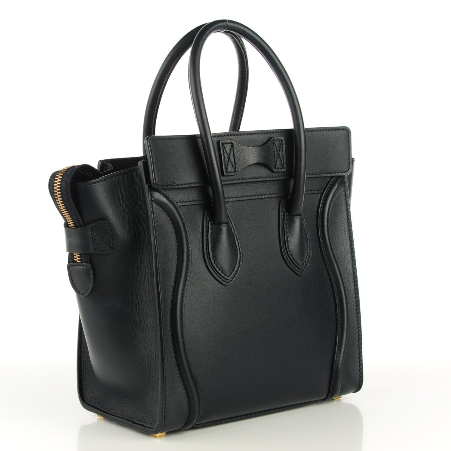 Celine Smooth Calfskin Micro Luggage Navy Blue 4 of 8