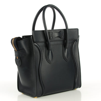 Celine Smooth Calfskin Micro Luggage Navy Blue 4 of 8
