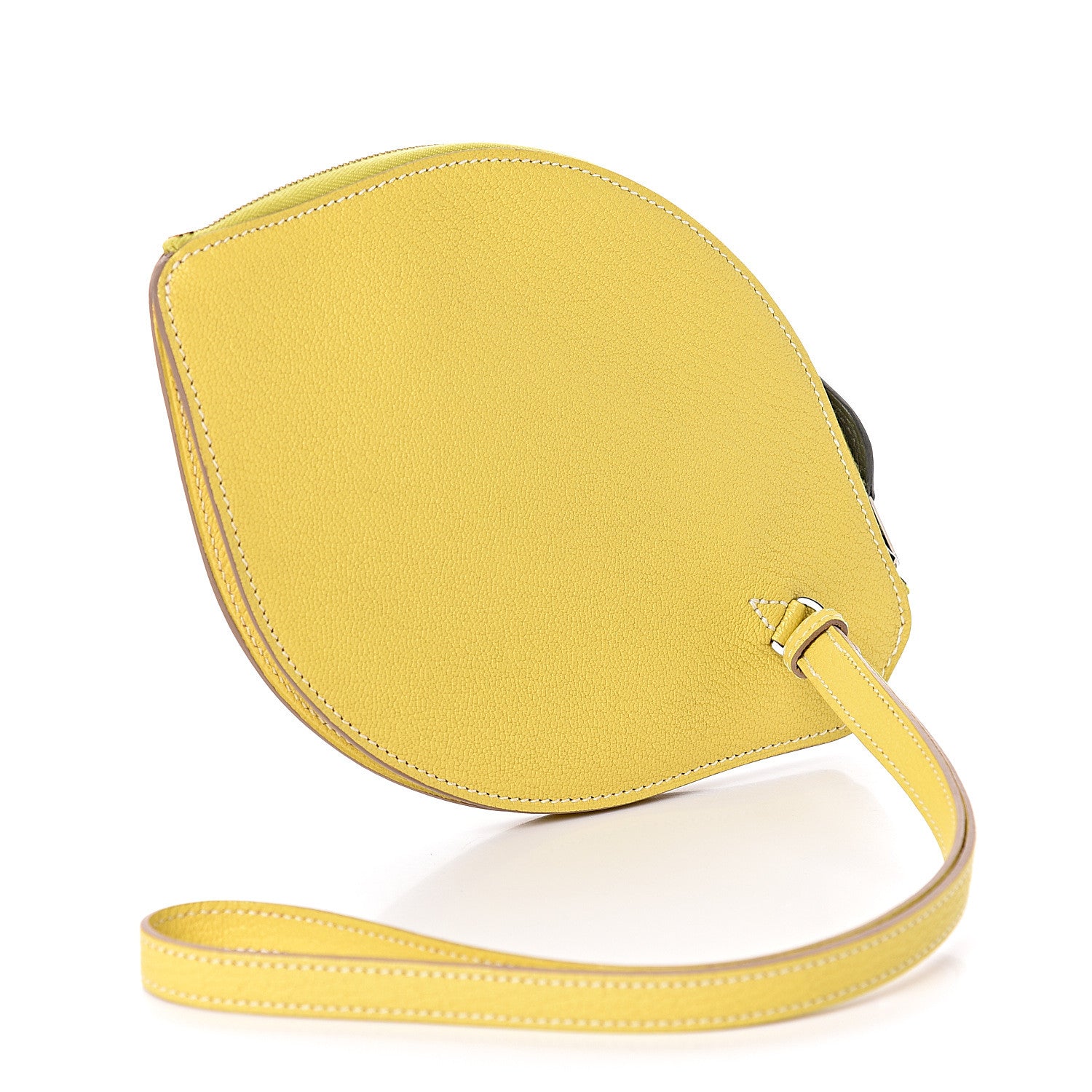 Hermes Chevre Mysore Tutti Frutti Citron Clutch Lime 3 of 7