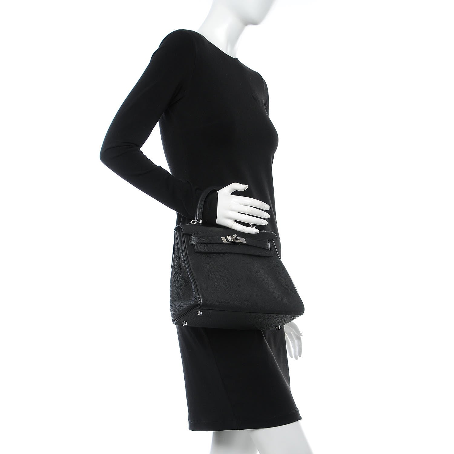 Hermes Togo Kelly Retourne 28 Black 2 of 7