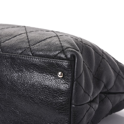 Chanel Glazed Calfskin Large On The Road Tote Black 8 of 11