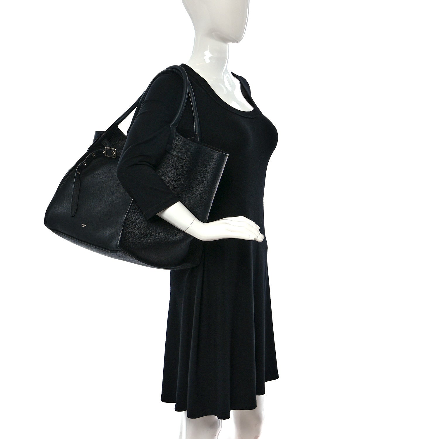 Celine Supple Grained Calfskin Medium Big Bag Black 2 of 15