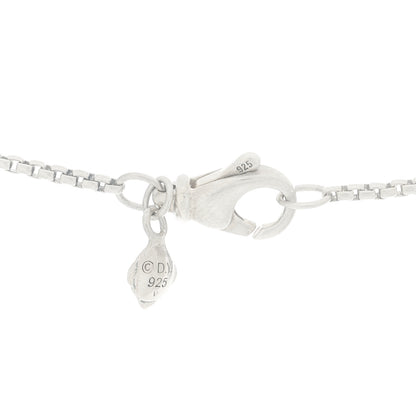 David Yurman Sterling Silver Diamond Black Orchid 9mm Chatelaine Pave Bezel Pendant Necklace 4 of 6