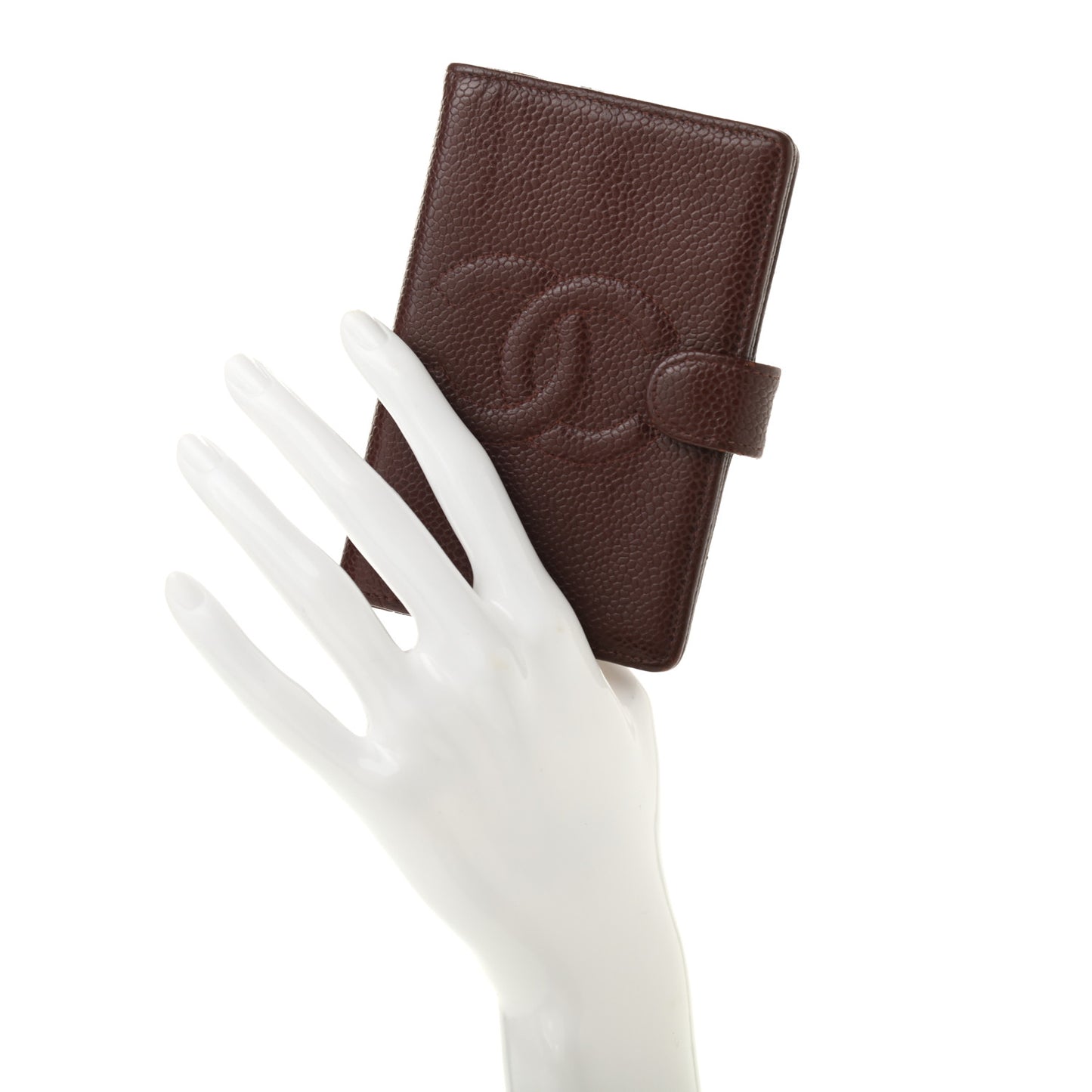Caviar Timeless CC Ring Agenda Planner Brown