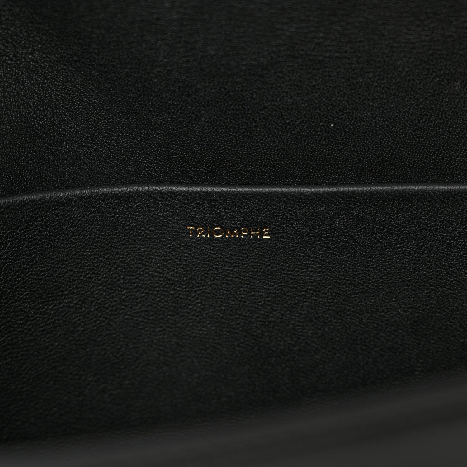 Celine Shiny Calfskin Triomphe Shoulder Bag Black 7 of 12
