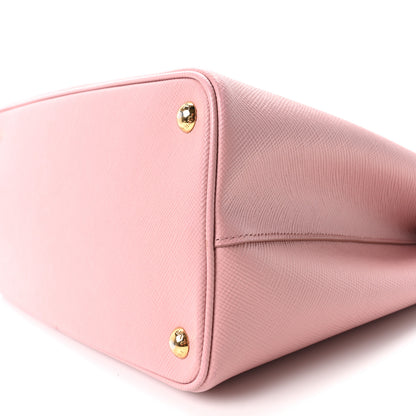 Prada Saffiano Cuir Medium Double Bag Cammeo Rosa 8 of 8