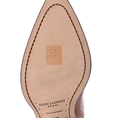 Saint Laurent Calfskin Theo Ankle Boots 38.5 Cognac 13 of 16
