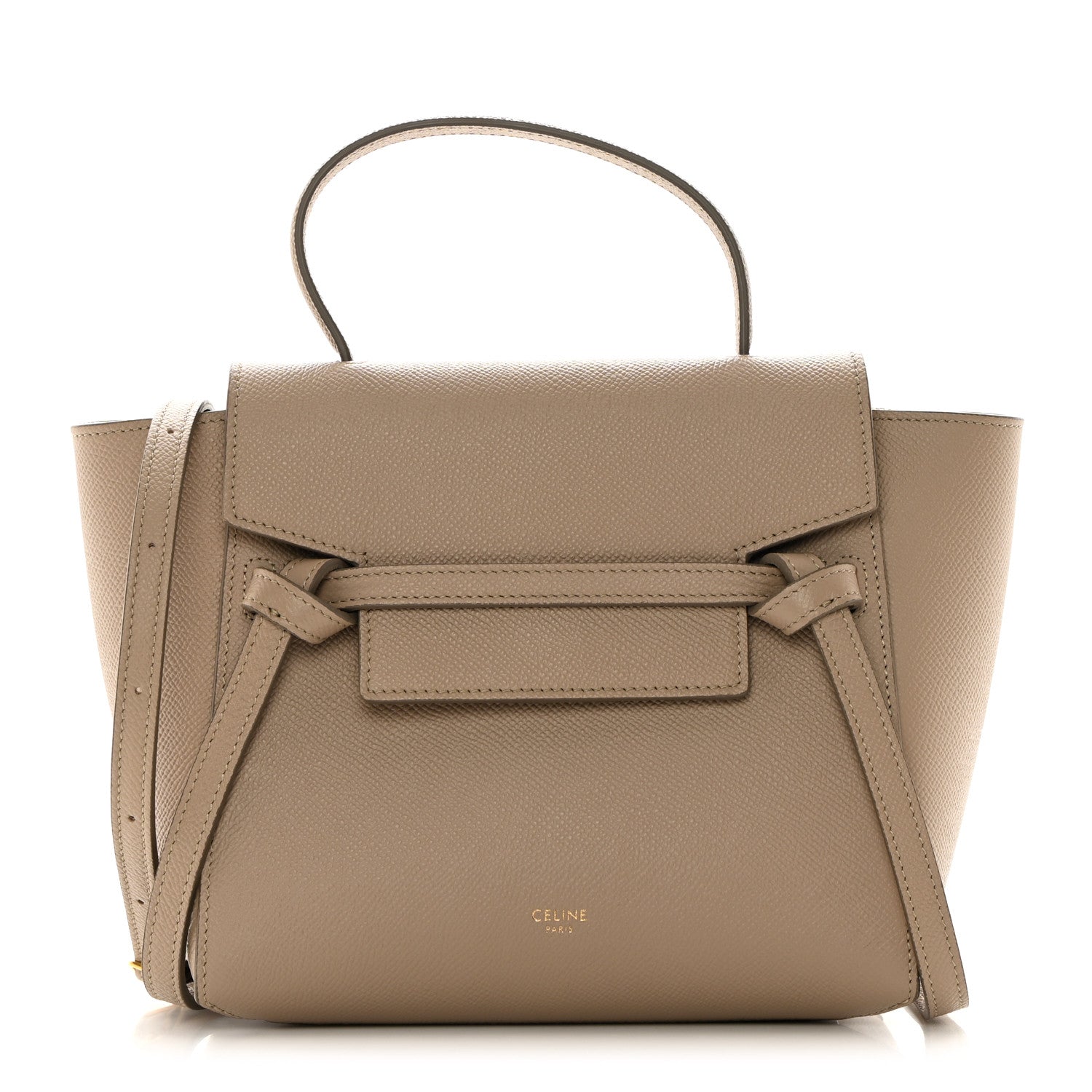 Celine Grained Calfskin Nano Belt Bag Light Taupe 1 of 14