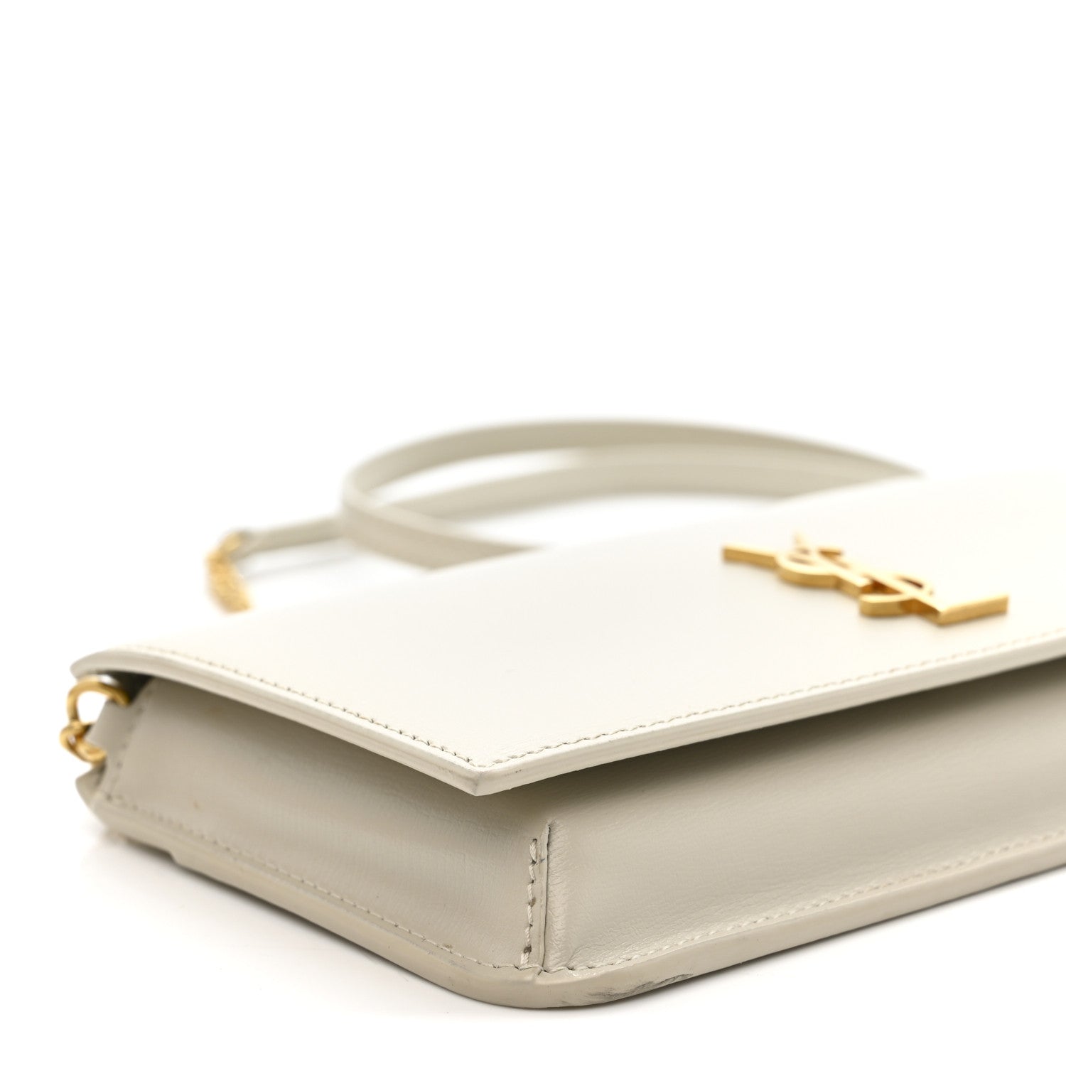 Saint Laurent Smooth Calfskin Monogram Phone Holder Crossbody