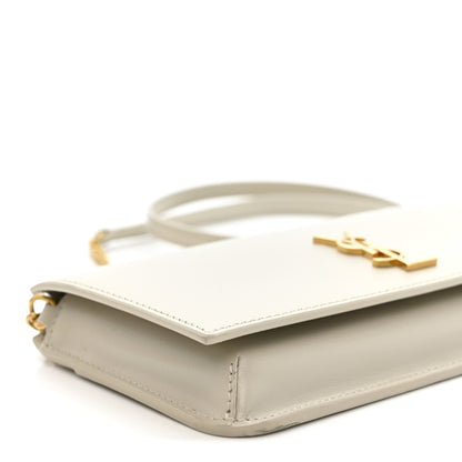 Saint Laurent Smooth Calfskin Monogram Phone Holder Crossbody Crema Soft 8 of 10