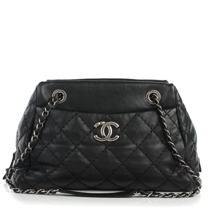Chanel Calfskin Quilted Small Stitch It Tote Black 1 of 7