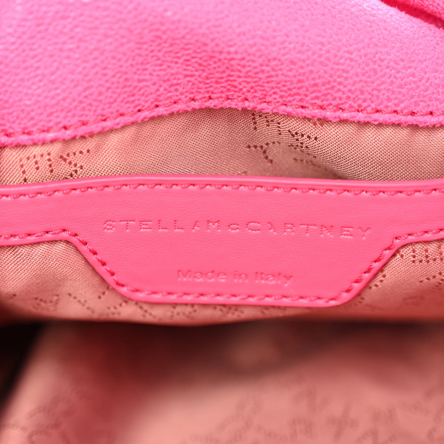 Shaggy Deer Mini Falabella Fold Over Tote Hot Pink