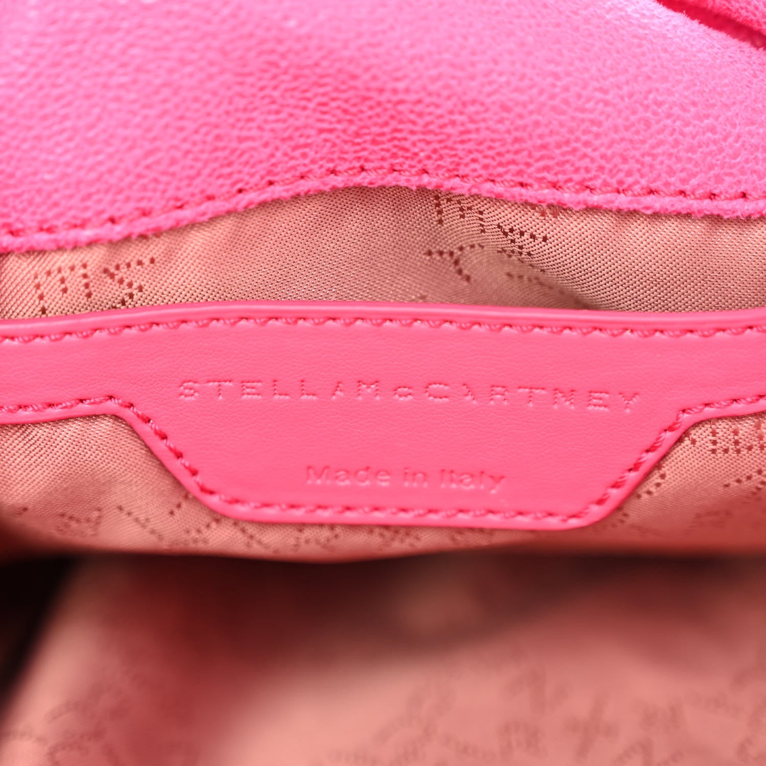 Stella McCartney Shaggy Deer Mini Falabella Fold Over Tote Hot Pink 6 of 9