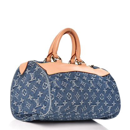 Louis Vuitton Monogram Denim Neo Speedy Blue 3 of 10