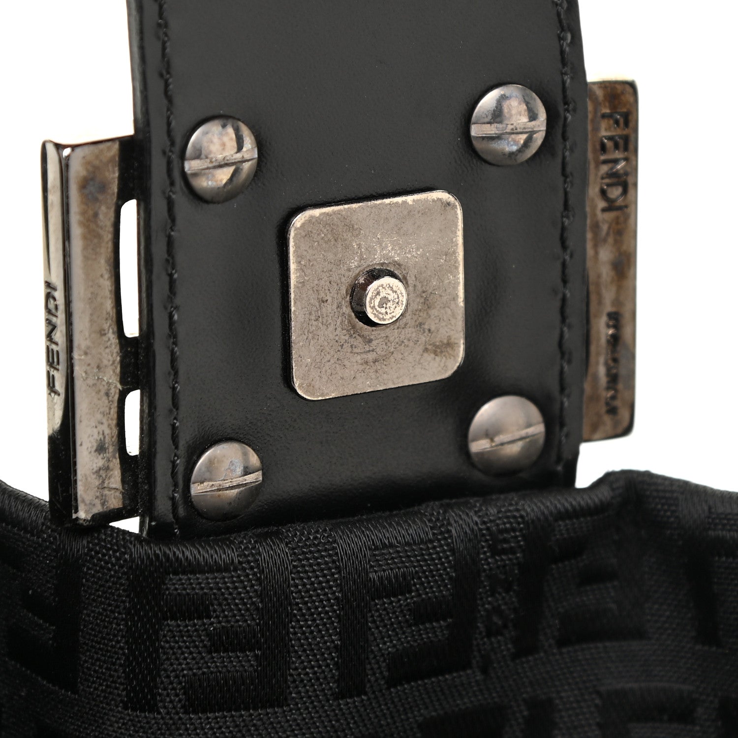 Fendi Zucchino Baguette Black 11 of 14