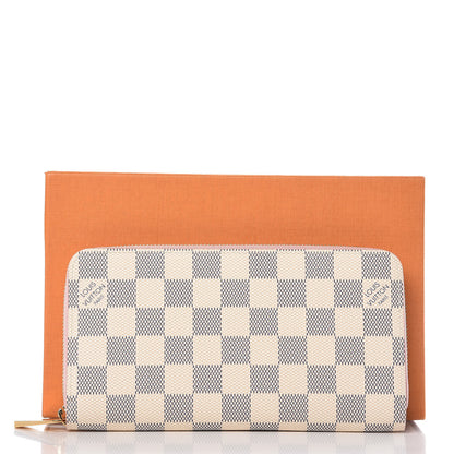 Louis Vuitton Damier Azur Zippy Wallet Rose Ballerine 8 of 8