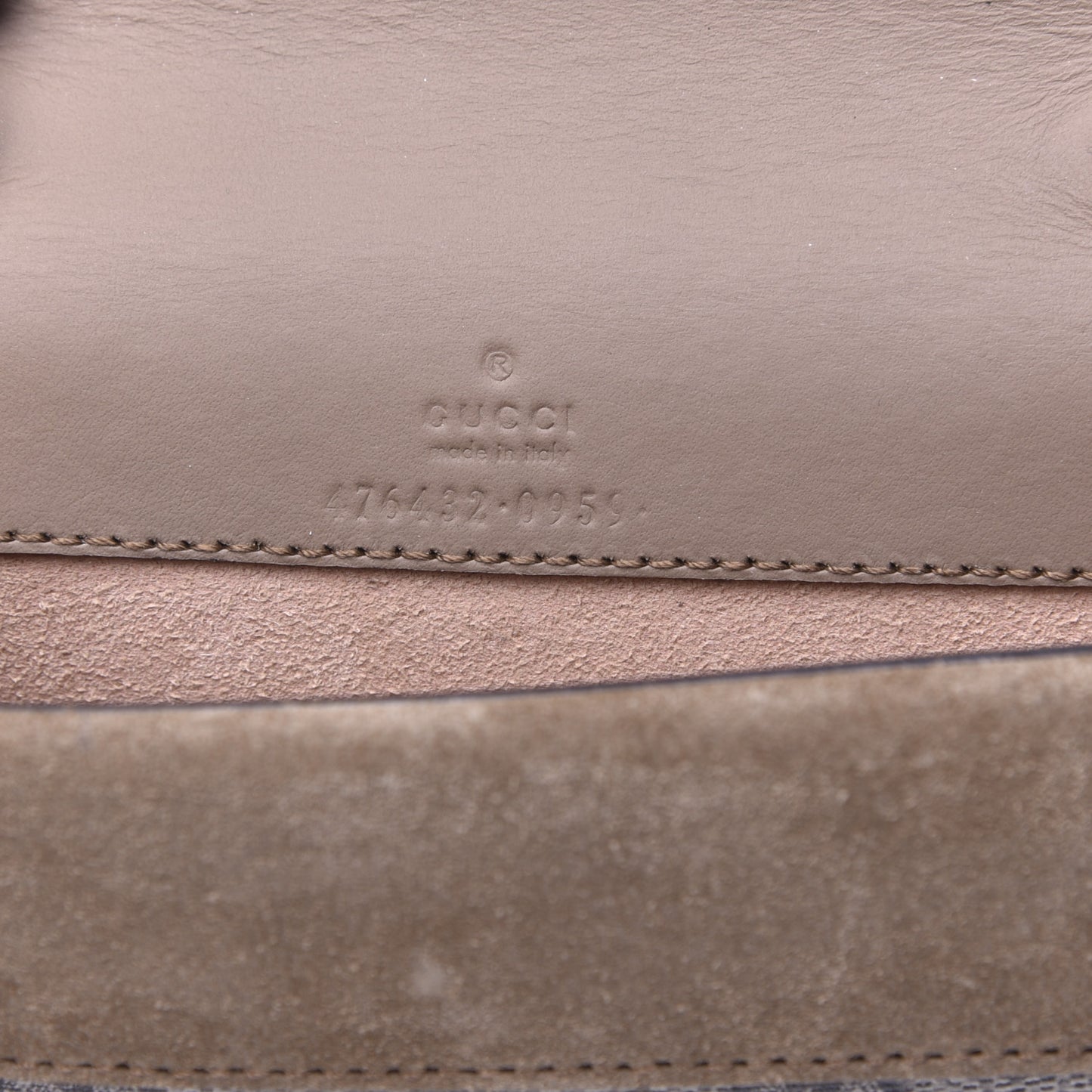 GG Supreme Monogram Super Mini Dionysus Shoulder Bag Taupe