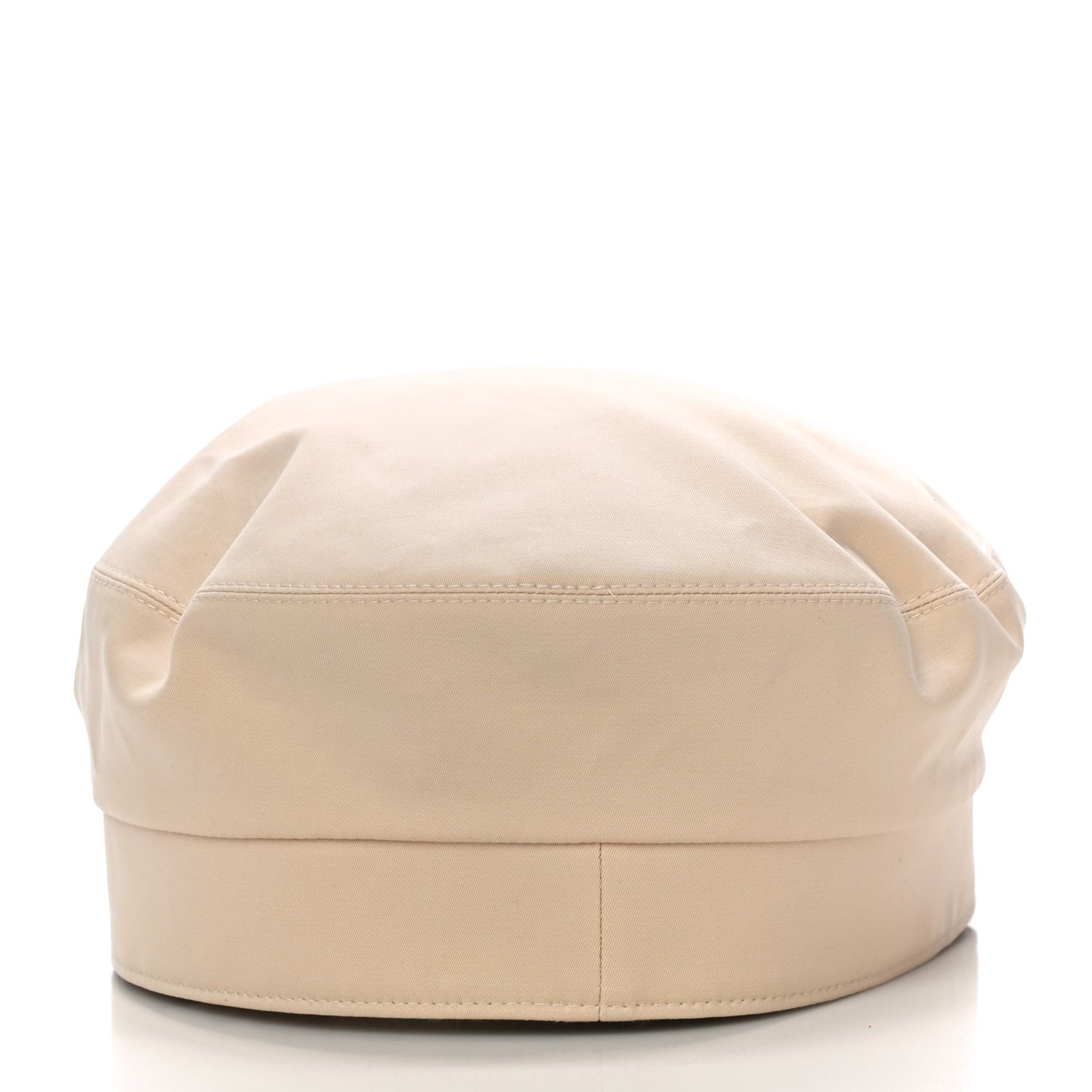 Double Linen Twill Casquette Cabourg Cliquetis Cap 58 White Creme