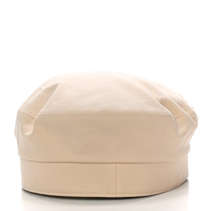 Hermes Double Linen Twill Casquette Cabourg Cliquetis Cap 58 White Creme 4 of 8