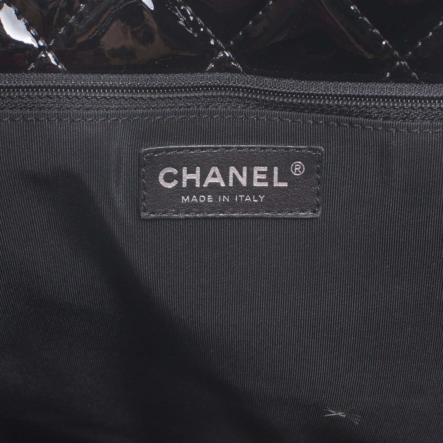 Chanel Patent Quilted Large Chic and Glitter Tote Black 7 of 8