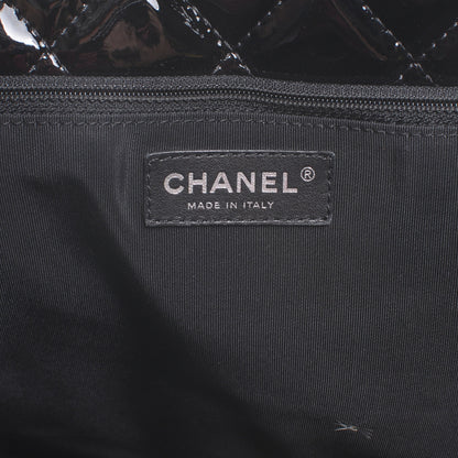 Chanel Patent Quilted Large Chic and Glitter Tote Black 7 of 8
