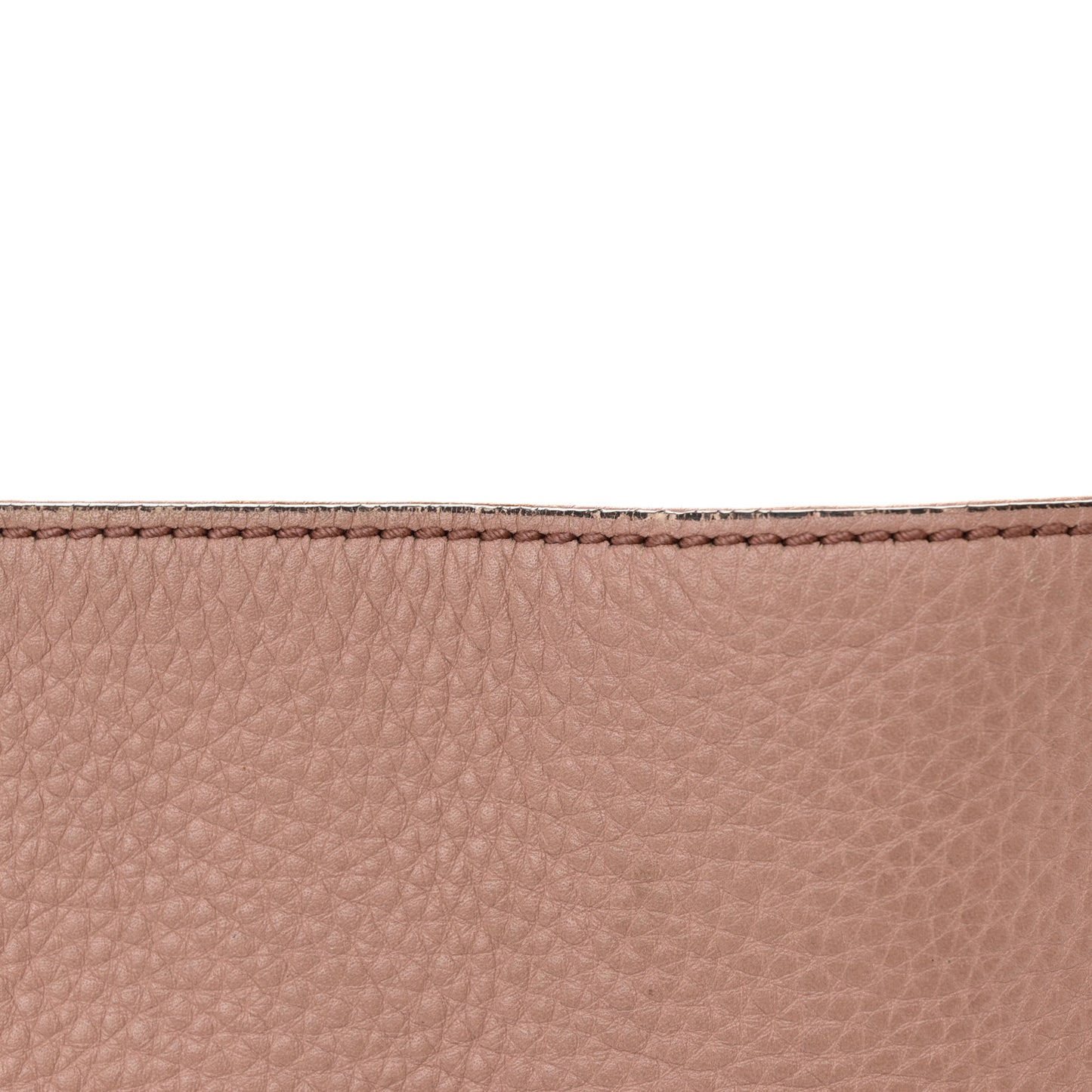 Pebbled Calfskin Large Soho Chain Shoulder Bag Dark Cipria