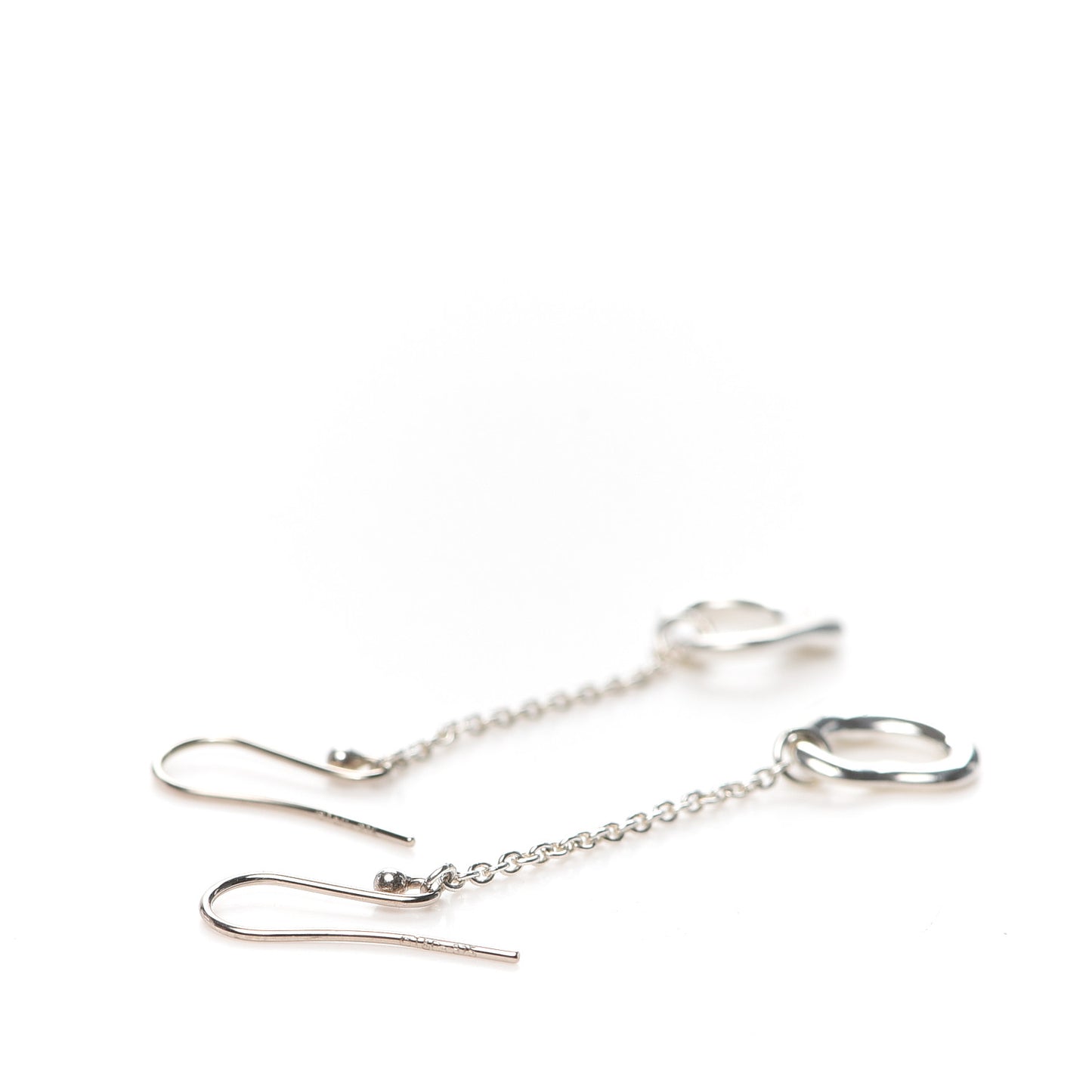 Sterling Silver Elsa Peretti Open Heart Drop Earrings