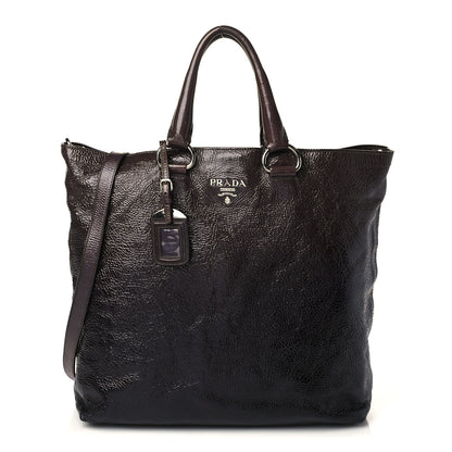 Prada Vernice Sfumata Shopping Tote Lampone 1 of 8