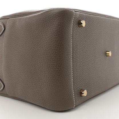 Hermes Taurillon Clemence Lindy 30 Etoupe 9 of 11