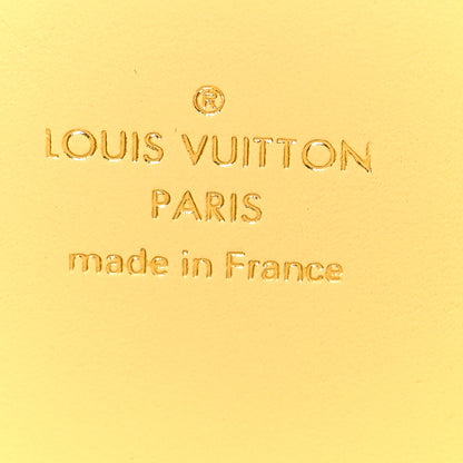 Louis Vuitton Calfskin Nanogram Embossed Zippy Wallet Jaune 5 of 7
