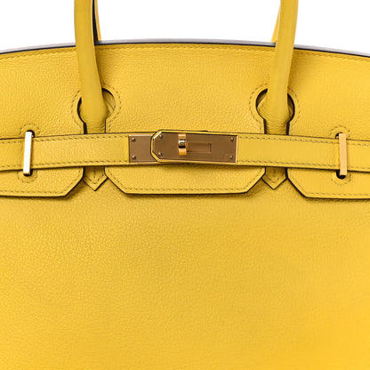 Hermes Taurillon Novillo Birkin 30 Jaune De Naples 8 of 14
