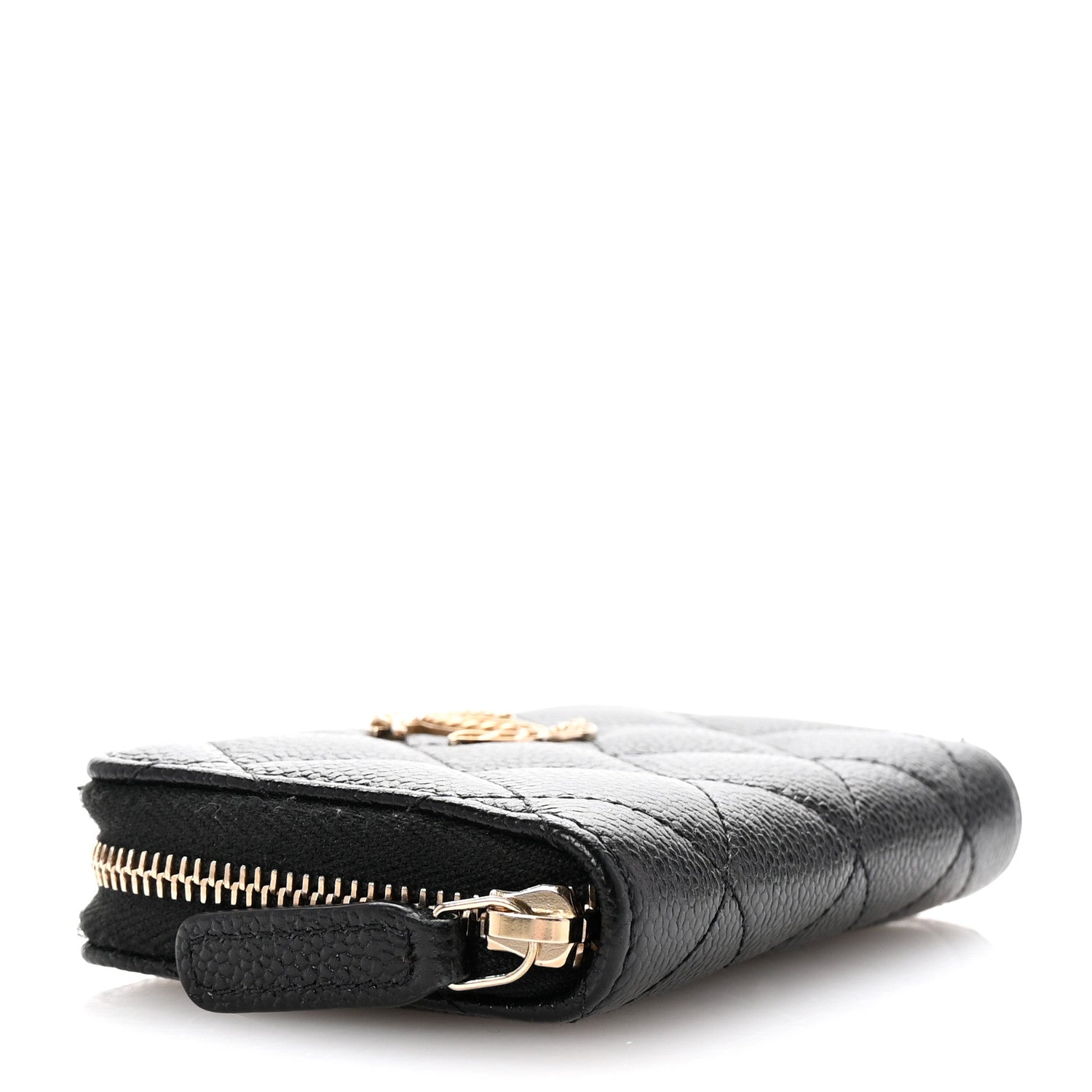 Chanel Caviar Quilted Multi Chain CC Zip Coin Purse Black 4 of 8