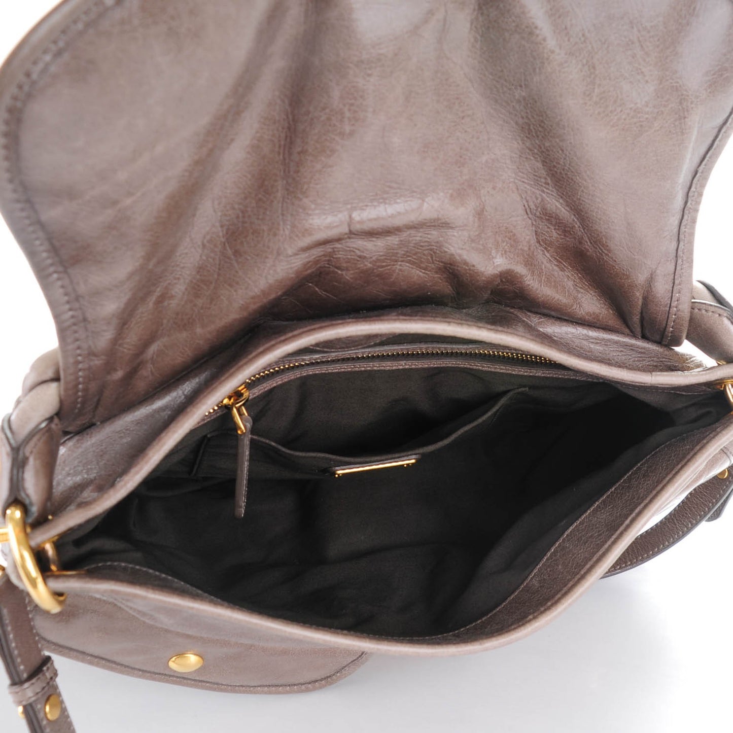 Nappa Matelasse Coffer Hobo Fumo