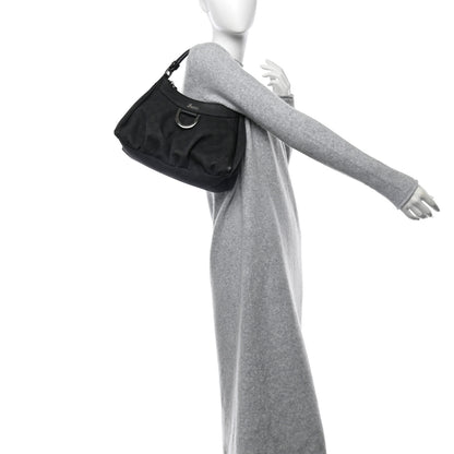 Gucci Monogram Medium D Gold Ring Hobo Black 2 of 10