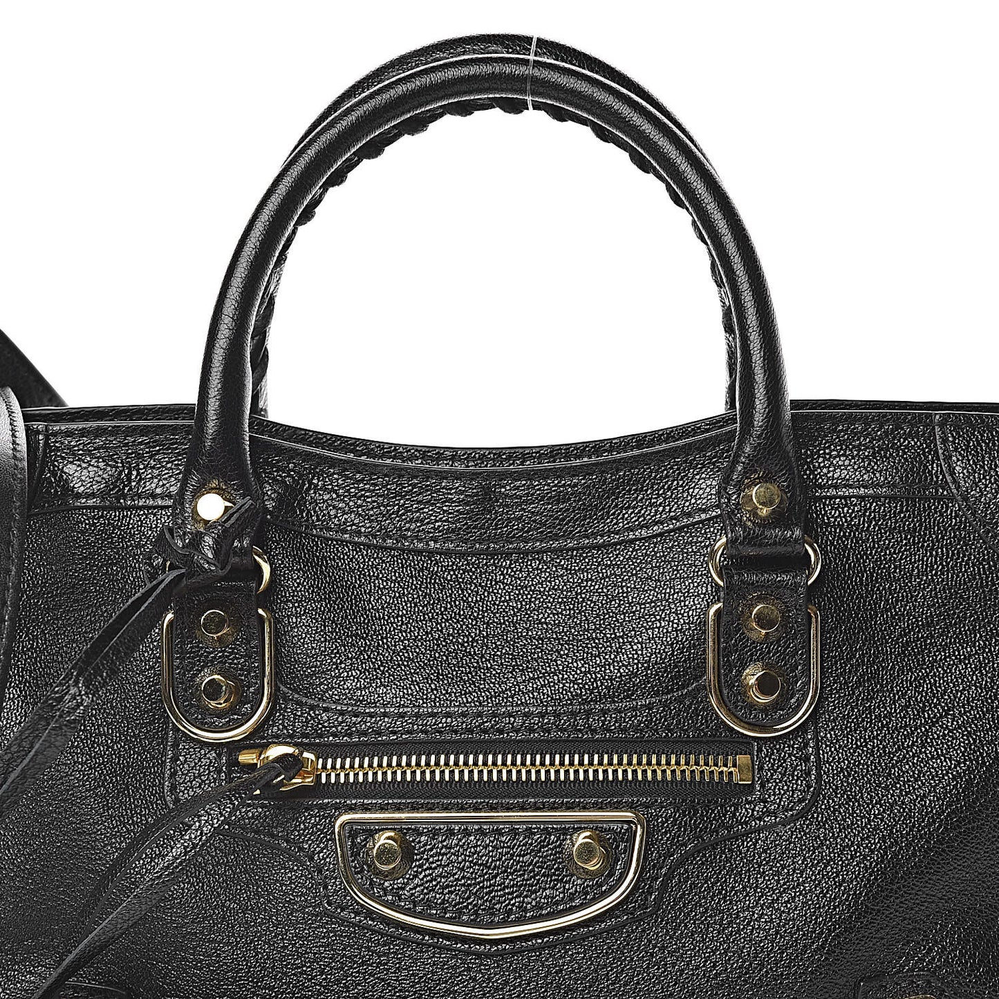 Chevre Gold Metallic Edge Hardware S City Black
