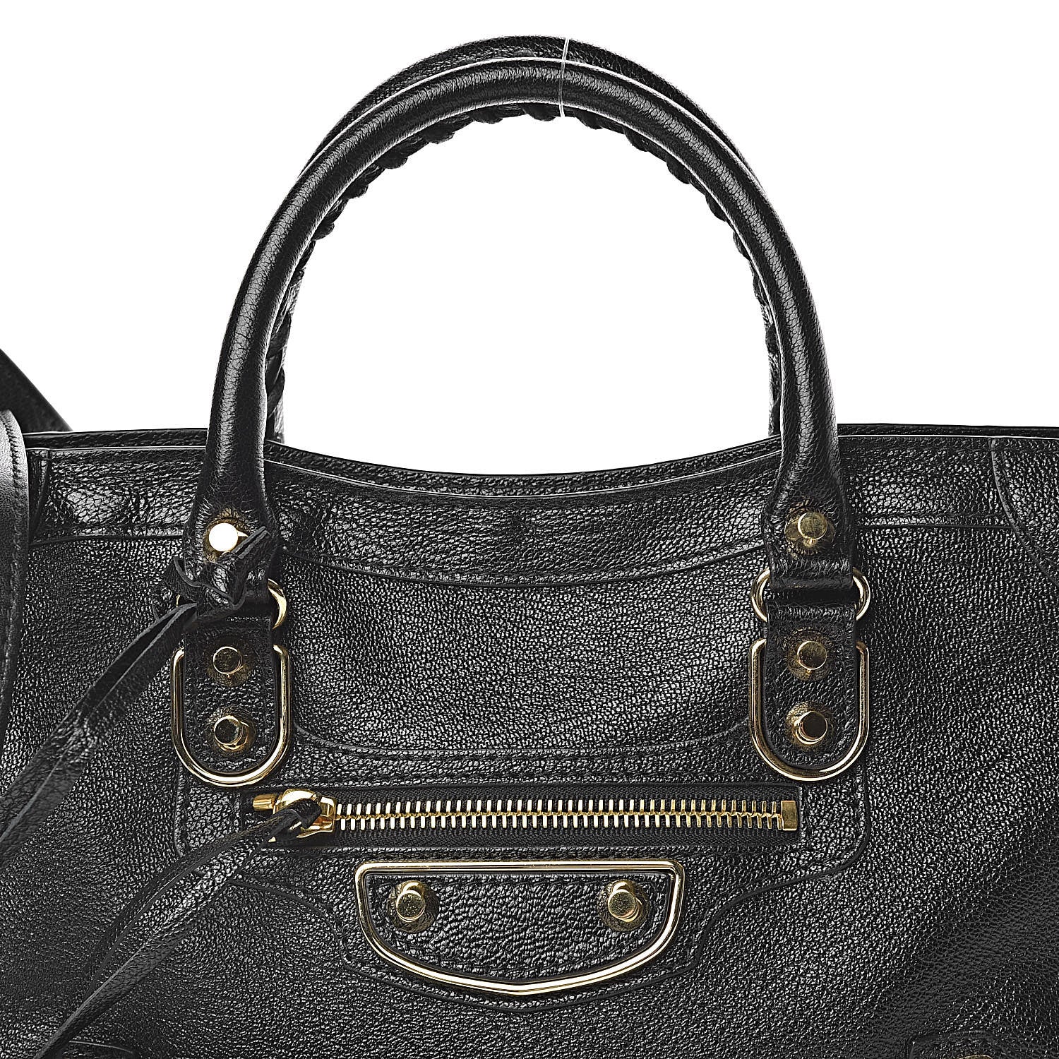 Balenciaga Chevre Gold Metallic Edge Hardware S City Black 10 of 10