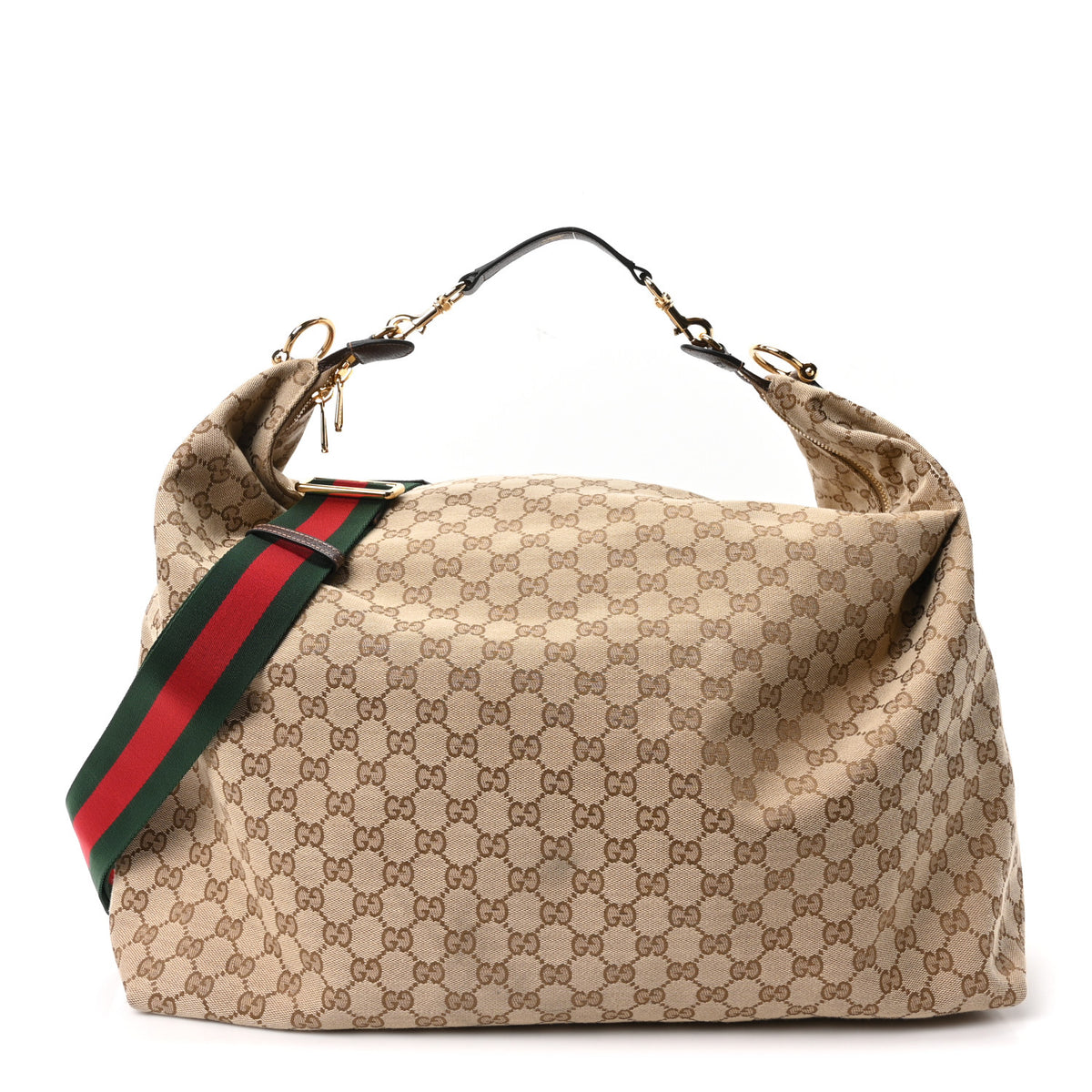 GG Monogram Brera Large Crossbody Sand Brown