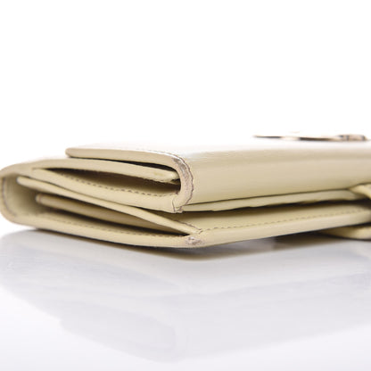 Gucci Calfskin Suede Britt Continental Flap Wallet Ivory 10 of 12